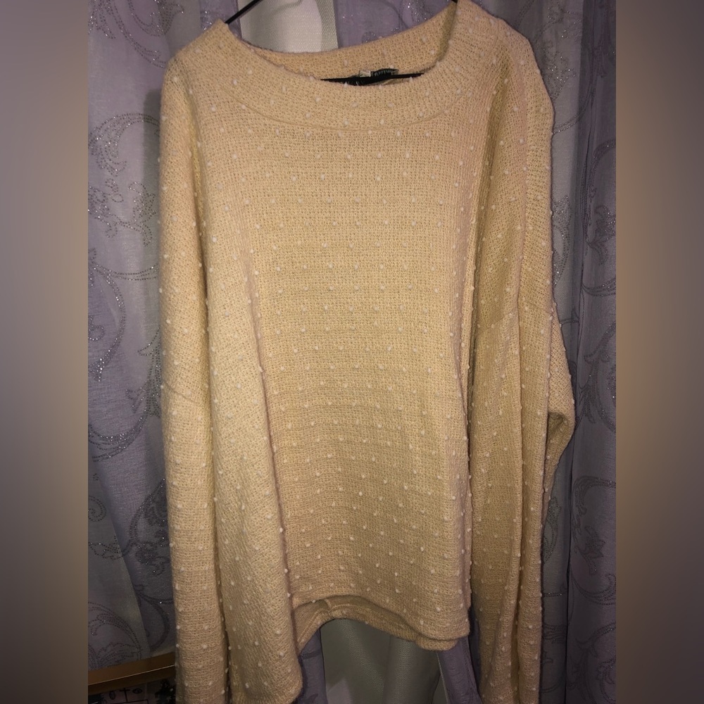 Cream dot sweater